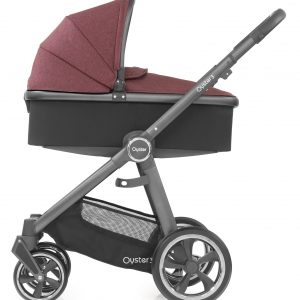 Oyster3 Carrycot Onchassis Citygrey Berry